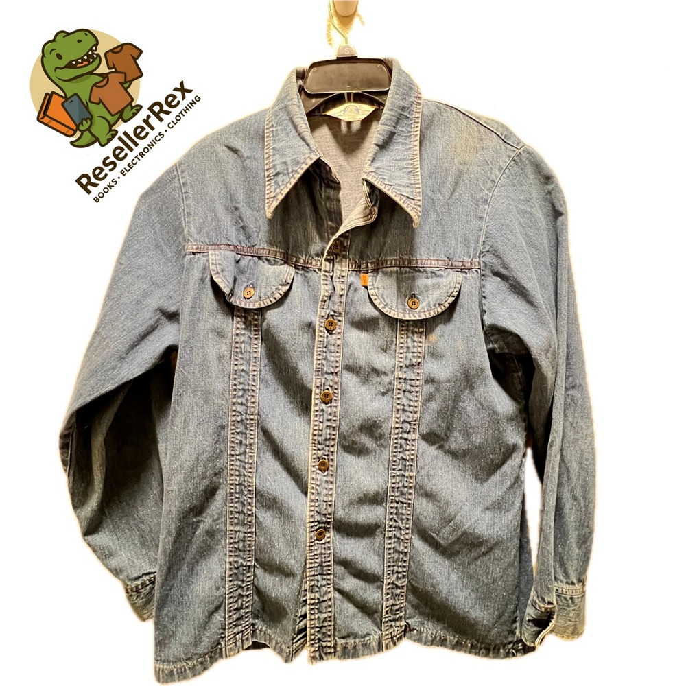 Vintage Levis Panatela Denim Trucker Jacket Blue Jean Western Style